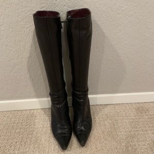 Gucci High Pointy Toe Boots
